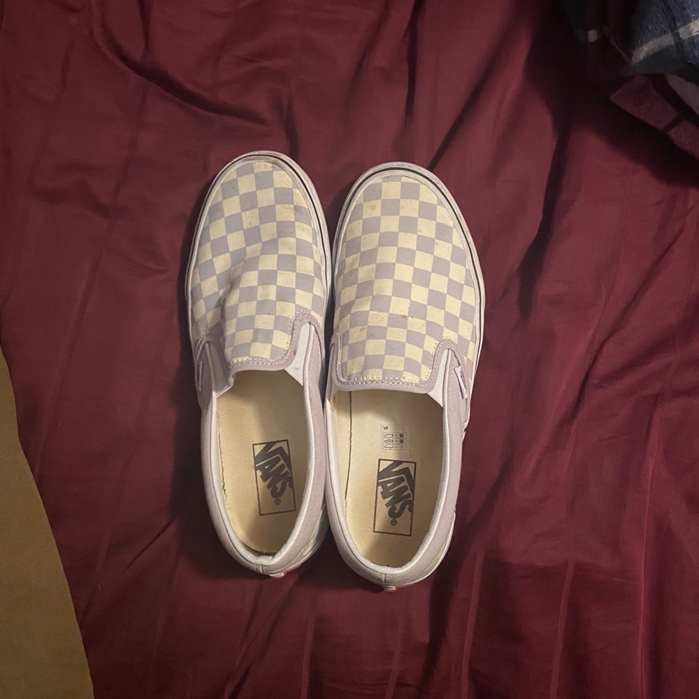 Vans checkered slip on